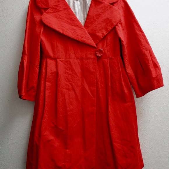 Nanette Lepore Red Coat - Picture 1 of 9